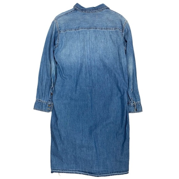 Current Elliott The Twist Denim Button Shirt Dress - Picture 7 of 11